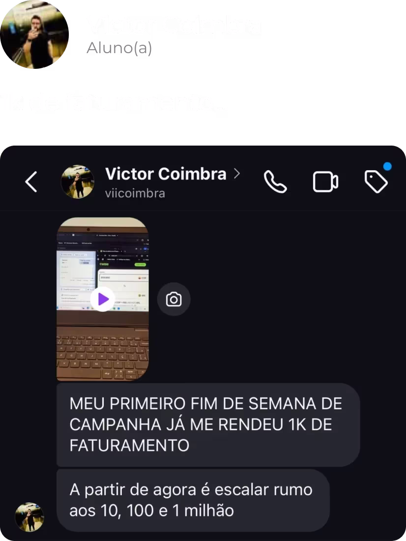 Print de aluno